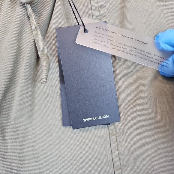 Rails Bodie Pants Womens Size M Olive Green Cotton Relaxed Fit Stretch Cargo - Picture 15 of 16